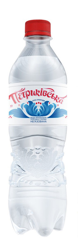 Вода мінеральна природна столова Петриківська негазована 0,5 л.